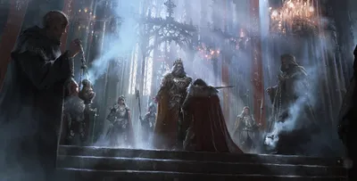 Sleek Fantasy Wallpaper Fantasy Wallpaper 4K 2129x1080 Hd, Desktop, Wallpaper, Featuring, A, Fantasy, Scene, Of, Knight, Being, Knighted, Ornate, Gray, Ultrawide, Full HD