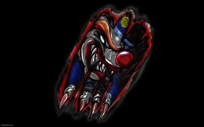 Dreamy Dark Wallpaper Black/Dark Wallpaper 4K 1920x1200 A, Dark, Menacing, Clown, Monster, Bursts, Through, Jagged, Wall, Showcasing, Sharp, Claws, Brown, Black, Ultrawide, Full HD