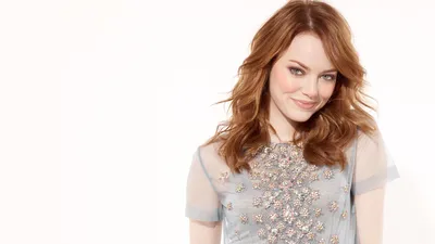Misty Celebrity Wallpaper Abstract Wallpaper 4K 1920x1080 Hd, Pc, Desktop, Wallpaper, Featuring, Celebrity, Emma, Stone, Smiling, Wavy, Red, Hair, White, Ultrawide, Full HD