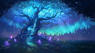 Epic Valorant Wallpaper Nature Wallpaper 4K 1920x1080 Valorant, Hd, Pc, Desktop, Wallpaper, Background, A, Glowing, Rune-carved, Ancient, Tree, Among, Brown, Pink, Ultrawide, Full HD