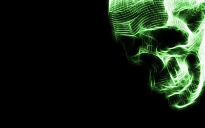 Dark Glowing Green Technology Wallpaper 4K 1920x1200 Hd, Pc, Desktop, Wallpaper, Featuring, A, Dark, Background, Glowing, Green, Digital, Skull, Brown, Teal, White, Ultrawide, Full HD