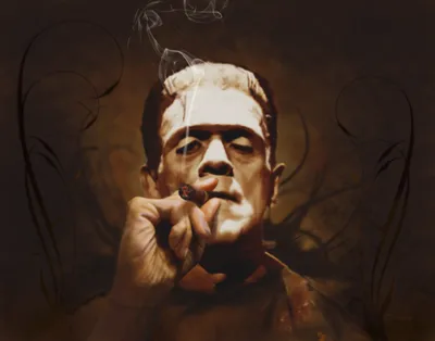 Dark Frankenstein Monster Smoking Cigar Black/Dark Wallpaper 4K 4200x3300 Dark, 4k, Ultra, Hd, Pc, Wallpaper, Of, Frankenstein's, Frankenstein, 039, Monster, Smoking, White, Square
