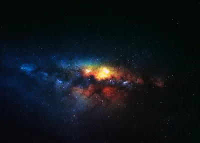Calm Vibrant Wallpaper Space Wallpaper 4K 2800x2000 Hd, Pc, Desktop, Wallpaper, Featuring, A, Vibrant, Sci, Space, Scene, Glowing, Stars, Brown, Landscape, QHD