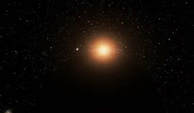 Calm Sci Wallpaper Space Wallpaper 4K 1650x956 A, Stunning, Sci‑fi, Hd, Wallpaper, Featuring, Planet, Silhouetted, Against, Backdrop, Stars, Bright, Brown, Orange, Ultrawide