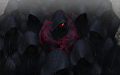 Radiant Dark Wallpaper Fantasy Wallpaper 4K 2560x1600 A, Dark, Fantasy, Scene, Featuring, Figures, In, Hooded, Cloaks, Shrouded, Mist, Rain, Ultrawide, QHD