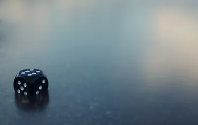 Minimalist Macro Single Minimal Wallpaper 4K 2560x1627 A, Minimalist, Macro, Shot, Of, Single, Black, Dice, Smooth, Surface, Captured, Soft, Gray, Ultrawide, QHD