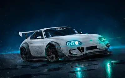 Misty Sleek Wallpaper Cars Wallpaper 4K 2880x1800 Hd, Desktop, Wallpaper, Featuring, A, Sleek, Toyota, Supra, Sports, Car, Glowing, Blue, Gray, Ultrawide, QHD