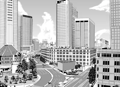Anime City World World Wallpaper 4K 1920x1395 Anime, City, Hd, Desktop, Wallpaper, Gray, White, Landscape, Full HD