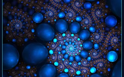 Vibrant Psychedelic Abstract Fractal Abstract Wallpaper 4K 1920x1200 A, Vibrant, Psychedelic, Abstract, Fractal, Featuring, Swirling, Pattern, Blue, Spheres, Intricate, Details, Brown, Red, Ultrawide, Full HD