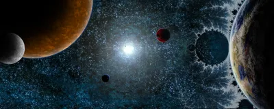 Captivating Sci Planets Cosmic Space Wallpaper 4K 2560x1024 A, Stunning, Hd, Wallpaper, Featuring, Captivating, Sci‑fi, Scene, Planets, Cosmic, Space, Backdrop, White, Gray, Ultrawide, QHD