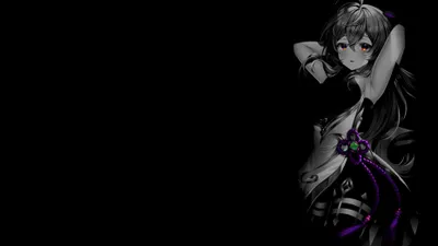 Dark Quad Monochrome Anime Girl Black/Dark Wallpaper 4K 3725x2096 Dark, 2k, Quad, Hd, Pc, Desktop, Wallpaper, Showing, Monochrome, Anime, Girl, Red, Gray, Ultrawide, QHD