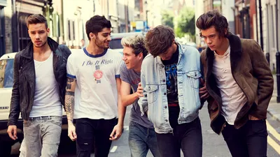 Vibrant One Direction Walking Down World Wallpaper 4K 1920x1080 A, Vibrant, Hd, Wallpaper, Featuring, One, Direction, Walking, Down, Lively, Street, Showcasing, White, Ultrawide, Full HD