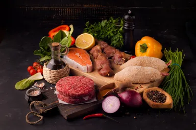 Meat Food Still Life Abstract Wallpaper 4K 2000x1339 Meat, Food, Still, Life, Hd, Desktop, Wallpaper, Gray, Pink, Landscape, Full HD