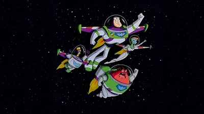 Cartoon Space Heroes Space Wallpaper 4K 3840x2160 4k, Ultra, Hd, Pc, Desktop, Wallpaper:, Cartoon, Space, Heroes, Colorful, Rocket-suits, Flying, Gray, Brown, Ultrawide