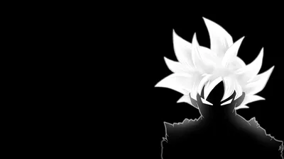 Vibrant Stylized Wallpaper Fantasy Wallpaper 4K 1920x1080 Hd, Pc, Desktop, Wallpaper, Featuring, A, Stylized, Monochrome, Silhouette, Goku, Dragon, Ball, White, Ultrawide, Full HD
