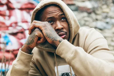 Calm Person Wallpaper Abstract Wallpaper 4K 1920x1283 Hd, Desktop, Wallpaper, Featuring, A, Person, With, Tattoos, Hoodie, Against, Graffitied, Wall, White, Landscape, Full HD