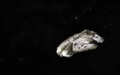 Bright Millennium Wallpaper Space Wallpaper 4K 1920x1200 Hd, Pc, Desktop, Wallpaper, Featuring, The, Millennium, Falcon, Spaceship, Star, Wars, Movie, White, Gray, Ultrawide, Full HD