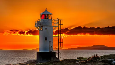 Crisp Man Wallpaper World Wallpaper 4K 1920x1080 Man, Made, Lighthouse, Hd, Desktop, Wallpaper, Background, Orange, Purple, Ultrawide, Full HD