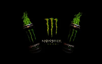 Two Monster Energy Cans Black/Dark Wallpaper 4K 1920x1200 Hd, Wallpaper, Featuring, Two, Monster, Energy, Cans, Against, Black, Showcasing, Brand, 039, Ultrawide, Full HD