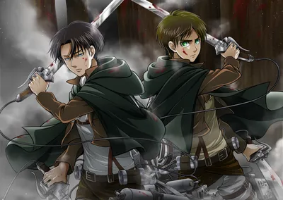 Levi Ackerman Eren Yeager Anime Abstract Wallpaper 4K 1500x1066 Hd, Desktop, Wallpaper, Featuring, Levi, Ackerman, And, Eren, Yeager, Anime, Attack, Titan, Gray, Landscape