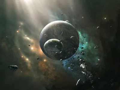 Radiant Sci Wallpaper Space Wallpaper 4K 2048x1536 Hd, Pc, Desktop, Wallpaper, And, Background, Sci‑fi, Sci, Space, Scene, Large, Gray, Landscape, Full HD