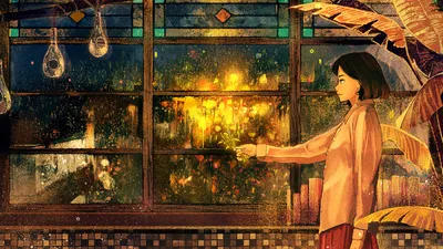 Vibrant Anime Wallpaper Abstract Wallpaper 4K 1920x1080 Anime, 1920x1080, Orange, Brown, Ultrawide, Full HD