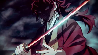 Vivid Yoriichi Wallpaper Black/Dark Wallpaper 4K 1920x1080 Hd, Desktop, Wallpaper, Featuring, Yoriichi, Tsugikuni, From, Demon, Slayer:, Kimetsu, Yaiba, Showcasing, White, Gray, Ultrawide, Full HD