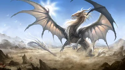 Majestic Dragon Soaring Rocky Desert Nature Wallpaper 4K 1920x1080 Hd, Desktop, Wallpaper, Featuring, A, Majestic, Dragon, Soaring, Through, Rocky, Desert, Landscape, White, Ultrawide, Full HD
