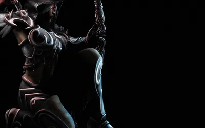 Sylvanas Windrunner Dark Fantasy Black/Dark Wallpaper 4K 1920x1200 Sylvanas, Windrunner, A, Dark, Fantasy, Warrior, Clad, In, Ornate, Armor, Wields, Her, Blue, Gray, Ultrawide, Full HD