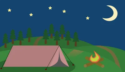 Camping Pine Forest Nature Wallpaper 4K 7647x4436 Camping, In, The, Pine, Forest, Blue, Gray, Green, Ultrawide, 4k