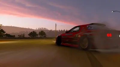 Red Car Drifting Nature Wallpaper 4K 1920x1080 Hd, Desktop, Wallpaper, Showing, A, Red, Car, Drifting, Road, Sunset, Motion, Blur, Brown, Gray, Ultrawide, Full HD