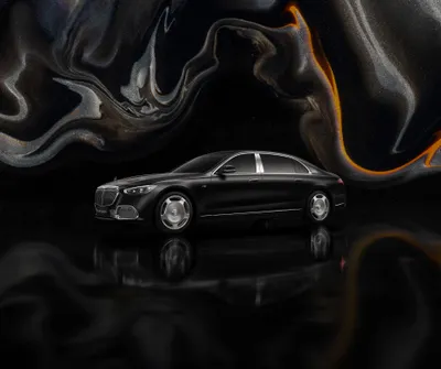 Golden Definition Wallpaper Black/Dark Wallpaper 4K 3840x3218 A, High-definition, Desktop, Wallpaper, Featuring, Sleek, Black, Mercedes-maybach, 680, Against, Artistic, Swirling, Brown, Square, 4k