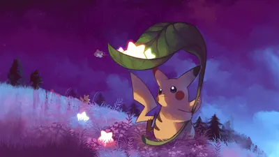 Crisp Pok Wallpaper Nature Wallpaper 4K 3840x2160 4k, Ultra, Hd, Pokémon-themed, Pc, Wallpaper, Featuring, Pikachu, Pok, Mon-themed, Holding, Leaf, White, Orange, Brown, Ultrawide