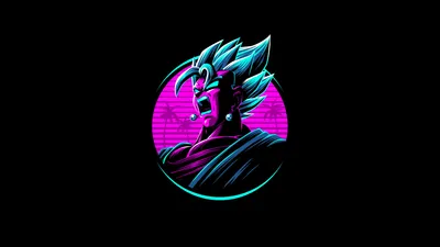 Serene Neon Wallpaper Fantasy Wallpaper 4K 5120x2880 Neon, Cyberpunk, Vegito, Dragon, Ball, Portrait, From, Anime, Glowing, Blue, Pink, Ultrawide, 4k