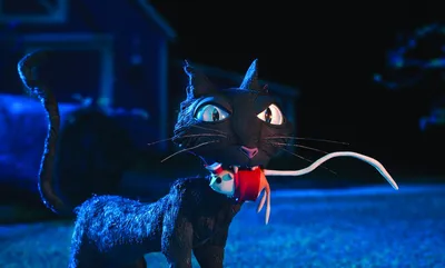 Bright Movie Wallpaper Black/Dark Wallpaper 4K 1920x1156 Hd, Pc, Desktop, Wallpaper, From, The, Movie, Coraline, Featuring, Dark, Eerie, Cat, Red, Ultrawide, Full HD