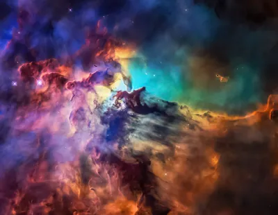 Crisp Lagoon Wallpaper Space Wallpaper 4K 3200x2480 The, Lagoon, Nebula, Brown, Square, QHD