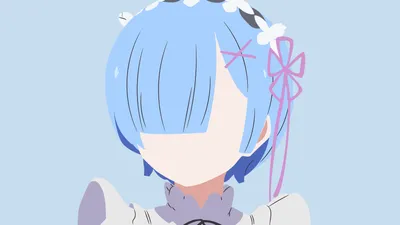 Minimalist Rem Zero Wallpaper 4K, Minimal category
