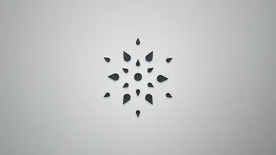 Vivid Minimalist Wallpaper Minimal Wallpaper 4K 1920x1080 Minimalist, Artistic, Illustration, Of, Dark, Teardrop, Shapes, Arranged, Radial, Star, Soft, Textured, White, Ultrawide, Full HD