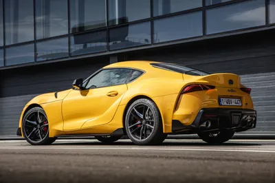 Sleek Yellow Supra Urban World Wallpaper 4K 5000x3333 Hd, Desktop, Wallpaper, Featuring, A, Sleek, Yellow, Toyota, Supra, Parked, Urban, Setting, Purple, Orange, Ultrawide, 4k