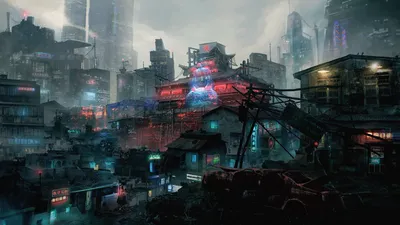 Sprawling Sci Cityscape World Wallpaper 4K 1920x1080 Hd, Pc, Desktop, Wallpaper, Featuring, A, Sprawling, Sci-fi, Cityscape, Neon, Lights, Futuristic, Gray, Ultrawide, Full HD