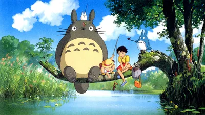 Vibrant Mini Totoro Abstract Wallpaper 4K 1920x1080 A, Vibrant, Hd, Wallpaper, Featuring, Mini, Totoro, And, Alongside, Satsuki, Mei, Kusakabe, White, Ultrawide, Full HD