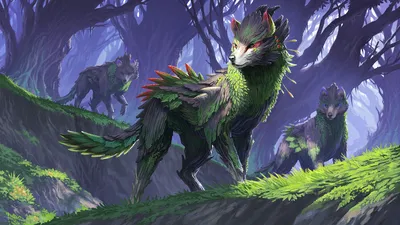 Definition Fantasy Mystical Fantasy Wallpaper 4K 1920x1080 A, High-definition, Fantasy, Wallpaper, Featuring, Mystical, Creature, Plant-like, Features, Vibrant, Colors, Standing, Brown, Ultrawide, Full HD