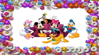 Vivid Disney Wallpaper Abstract Wallpaper 4K 1920x1080 Hd, Desktop, Wallpaper, Featuring, Disney, Characters, Mickey, Minnie, Goofy, Donald, Pluto, Framed, White, Ultrawide, Full HD