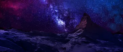 Sleek Majestic Wallpaper Nature Wallpaper 4K 2560x1080 Hd, Desktop, Wallpaper, Of, A, Majestic, Mountain, Under, Starry, Night, Sky, Showcasing, Black, Ultrawide, QHD