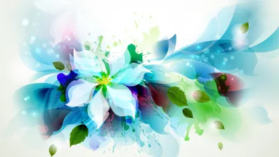 Bold Artistic Wallpaper Nature Wallpaper 4K 3840x2160 Hd, Desktop, Wallpaper, Featuring, An, Artistic, Explosion, Of, Green, Blue, Hues, Forming, White, Ultrawide, 4k