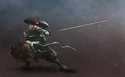 Moody Fantasy Wallpaper Fantasy Wallpaper 4K 2432x1500 Hd, Wallpaper, Of, A, Fantasy, Samurai, Warrior, With, Sword, Set, Against, Dark, Gray, Ultrawide, Full HD