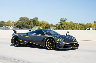 Calm Sleek Wallpaper Cars Wallpaper 4K 4096x2707 A, Sleek, Black, Pagani, Huayra, Roadster, Bc, Supercar, Yellow, Accents, Captured, Ultra, White, Ultrawide, 4k