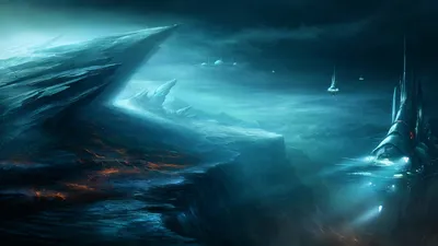 Futuristic Sci Cityscape Glowing Structures World Wallpaper 4K 1920x1080 Futuristic, Sci‑fi, Cityscape, With, Glowing, Structures, And, A, Mysterious, Misty, Blue, Atmosphere, Gray, Brown, Pink, Ultrawide, Full HD