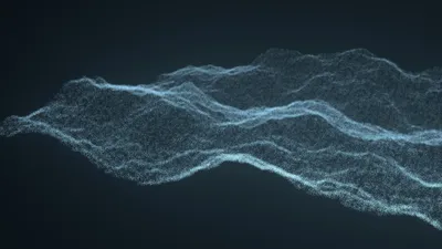 Abstract Wave Blue Particles Black/Dark Wallpaper 4K 3840x2160 Hd, Desktop, Wallpaper, Featuring, An, Abstract, Wave, Of, Blue, Particles, Against, Dark, Brown, Gray, Ultrawide, 4k