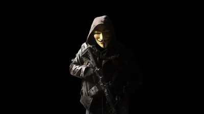 Anonymous Figure Hooded Jacket Mask Technology Wallpaper 4K 4800x2700 Hd, Desktop, Wallpaper, Featuring, An, Anonymous, Figure, In, Hooded, Jacket, Mask, Holding, Teal, Black, Gray, Ultrawide, 4k